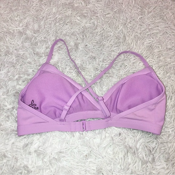 Prana‎ Speckle Rib Knit Bikini Top Violet Mist Purple Size XS - Picture 4 of 7